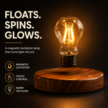 Floating Edison Bulb Lamp – Magnetic Levitation Desk Light