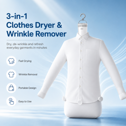 Portable 3-in-1 Clothes Dryer & Wrinkle Remover